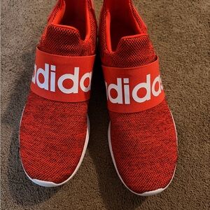 Adidas Red Athletic Slip-On Shoes